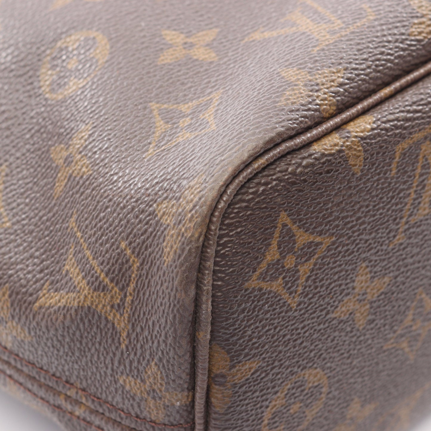 ネヴァーフルPM モノグラム ハンドバッグ トートバッグ PVC レザー ブラウン ルイヴィトン バッグ LOUIS VUITTON