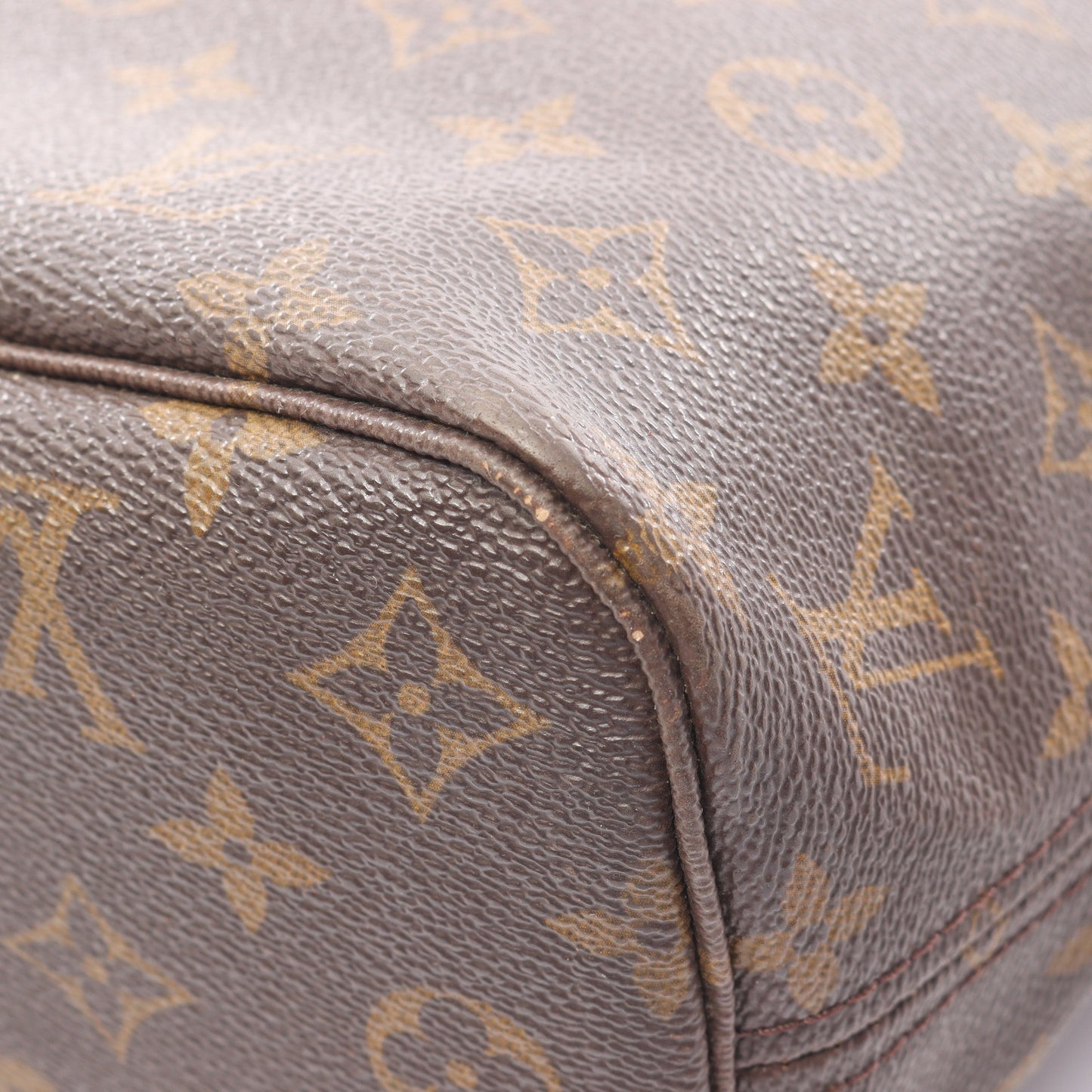 ネヴァーフルPM モノグラム ハンドバッグ トートバッグ PVC レザー ブラウン ルイヴィトン バッグ LOUIS VUITTON