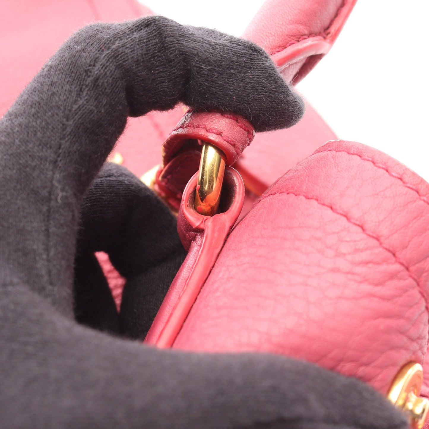 VIT DAINO ヴィッテロダイノ 2WAY ハンドバッグ レザー ピンクパープル プラダ バッグ PRADA
