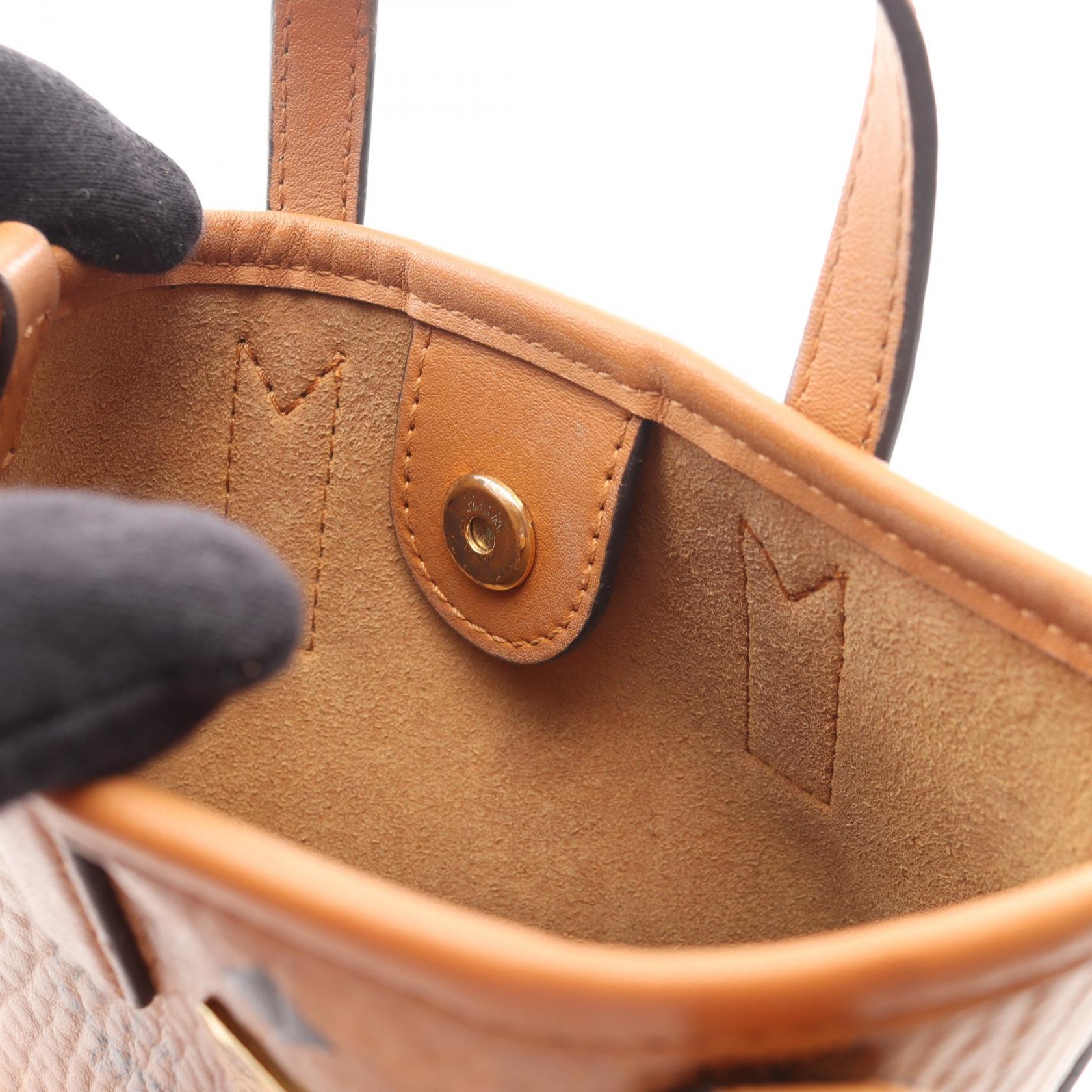 ヴィセトス ハンドバッグ PVC レザー ライトブラウン 2WAY エムシーエム バッグ MCM