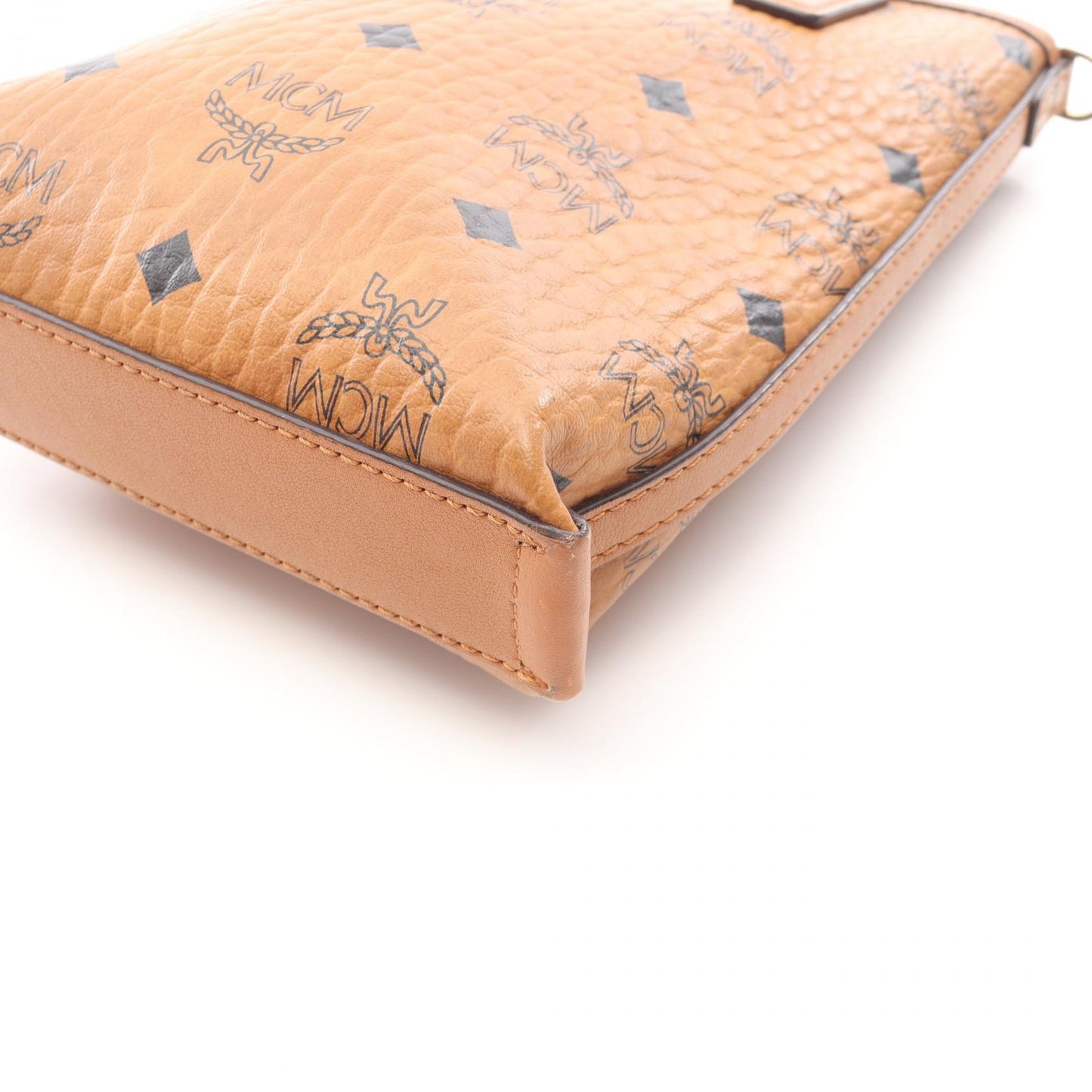 ヴィセトス ハンドバッグ PVC レザー ライトブラウン 2WAY エムシーエム バッグ MCM