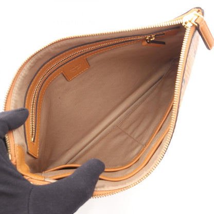 ヴィセトス クラッチバッグ PVC レザー ライトブラウン エムシーエム バッグ MCM