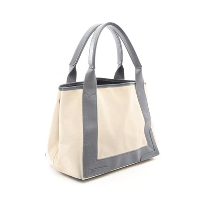 NAVY CABAS S ネイビーカバ ハンドバッグ トートバッグ キャンバス レザー オフホワイト グレー バレンシアガ バッグ BALENCIAGA