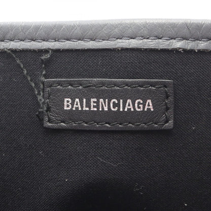 NAVY CABAS S ネイビーカバ ハンドバッグ トートバッグ キャンバス レザー オフホワイト グレー バレンシアガ バッグ BALENCIAGA
