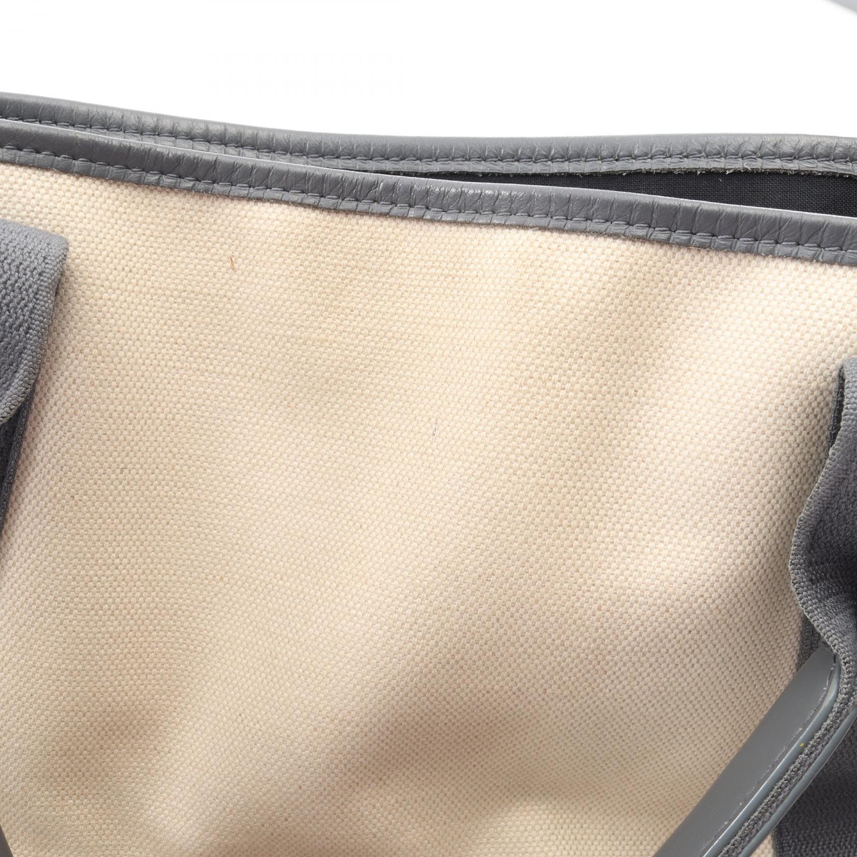 NAVY CABAS S ネイビーカバ ハンドバッグ トートバッグ キャンバス レザー オフホワイト グレー バレンシアガ バッグ BALENCIAGA