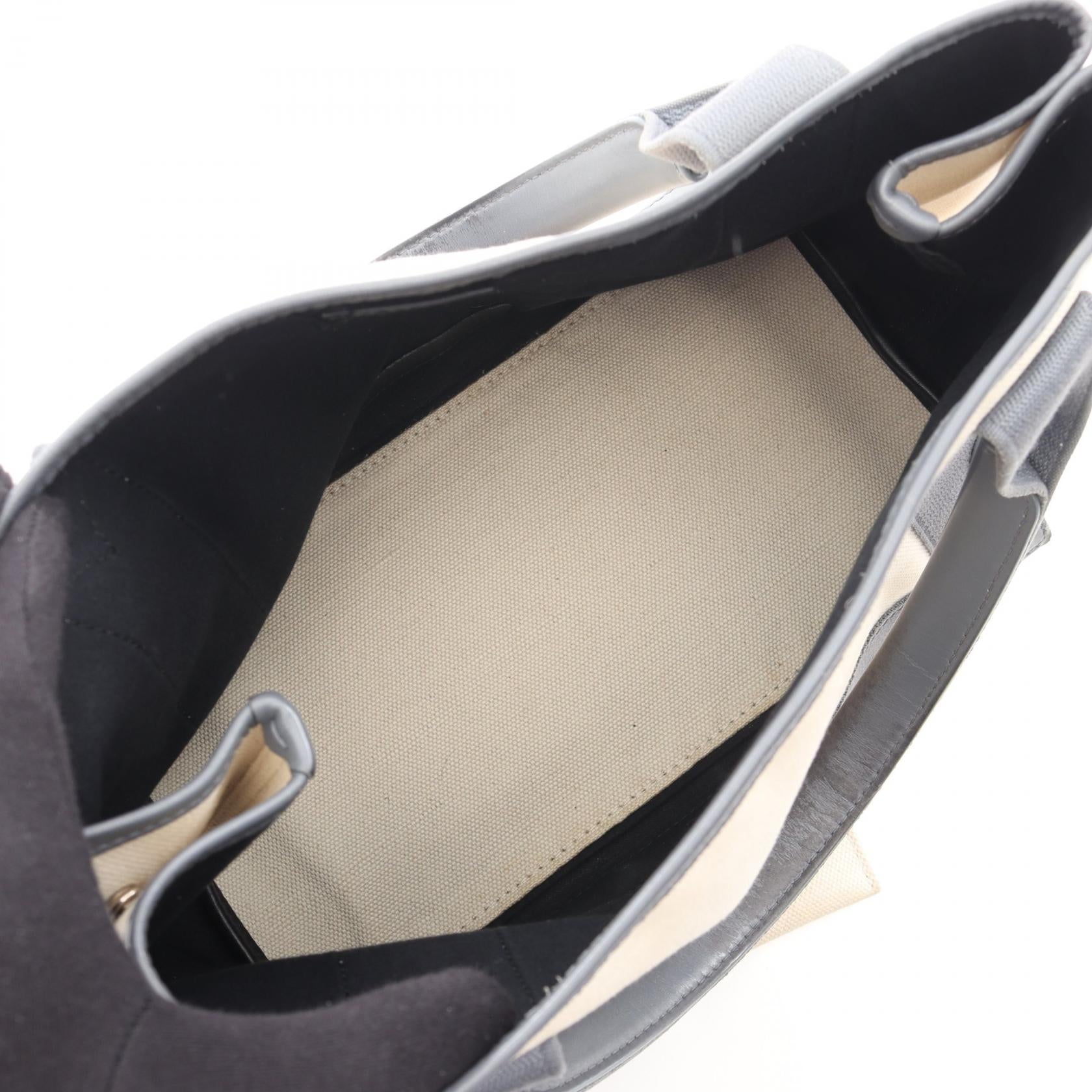 NAVY CABAS S ネイビーカバ ハンドバッグ トートバッグ キャンバス レザー オフホワイト グレー バレンシアガ バッグ BALENCIAGA