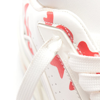 LOUIS VUITTON × NIGO トレイナーライン スニーカー レザー ホワイト レッド ルイヴィトン シューズ LOUIS VUITTON