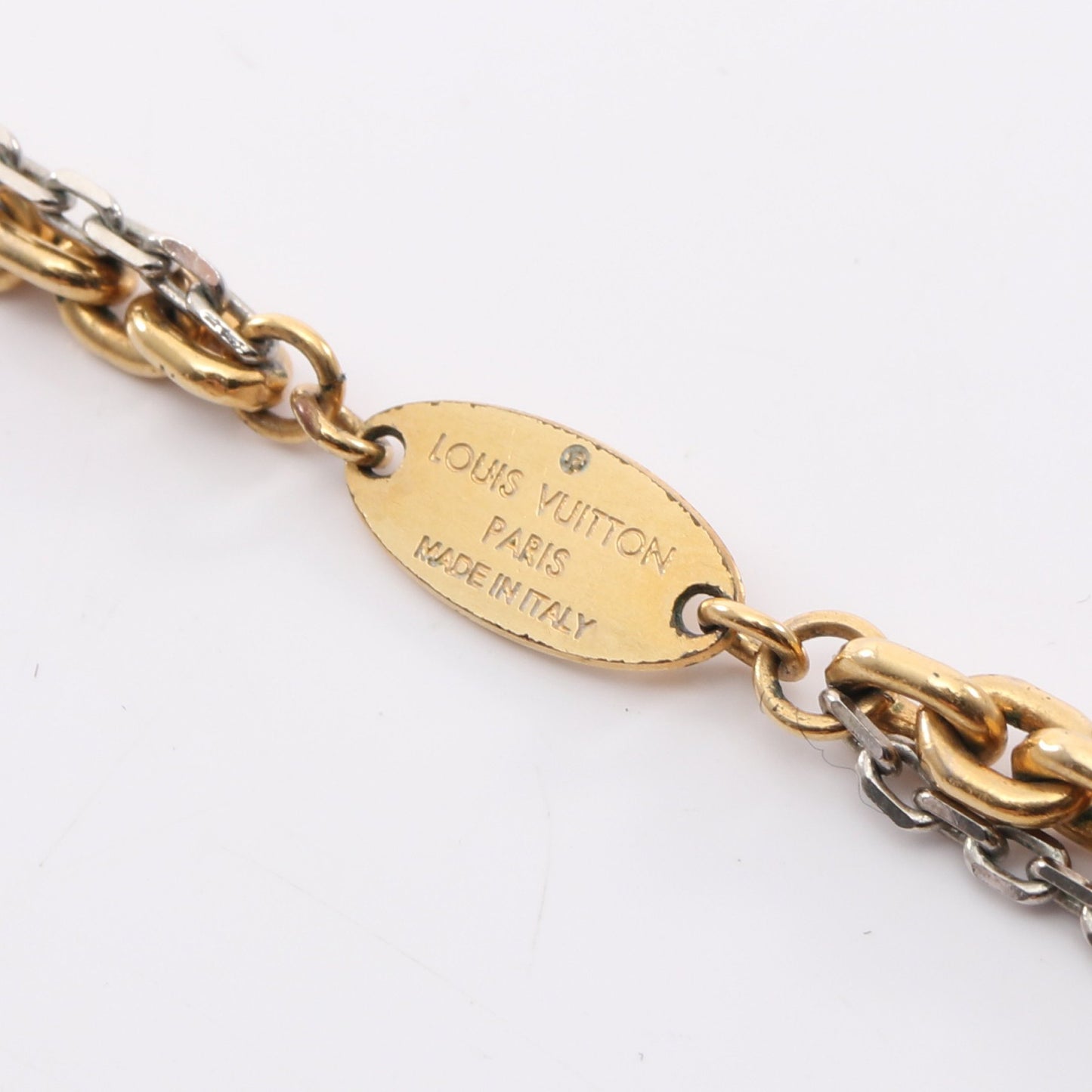 コリエ ルイーズ ネックレス GP ゴールド シルバー ルイヴィトン アクセサリー LOUIS VUITTON