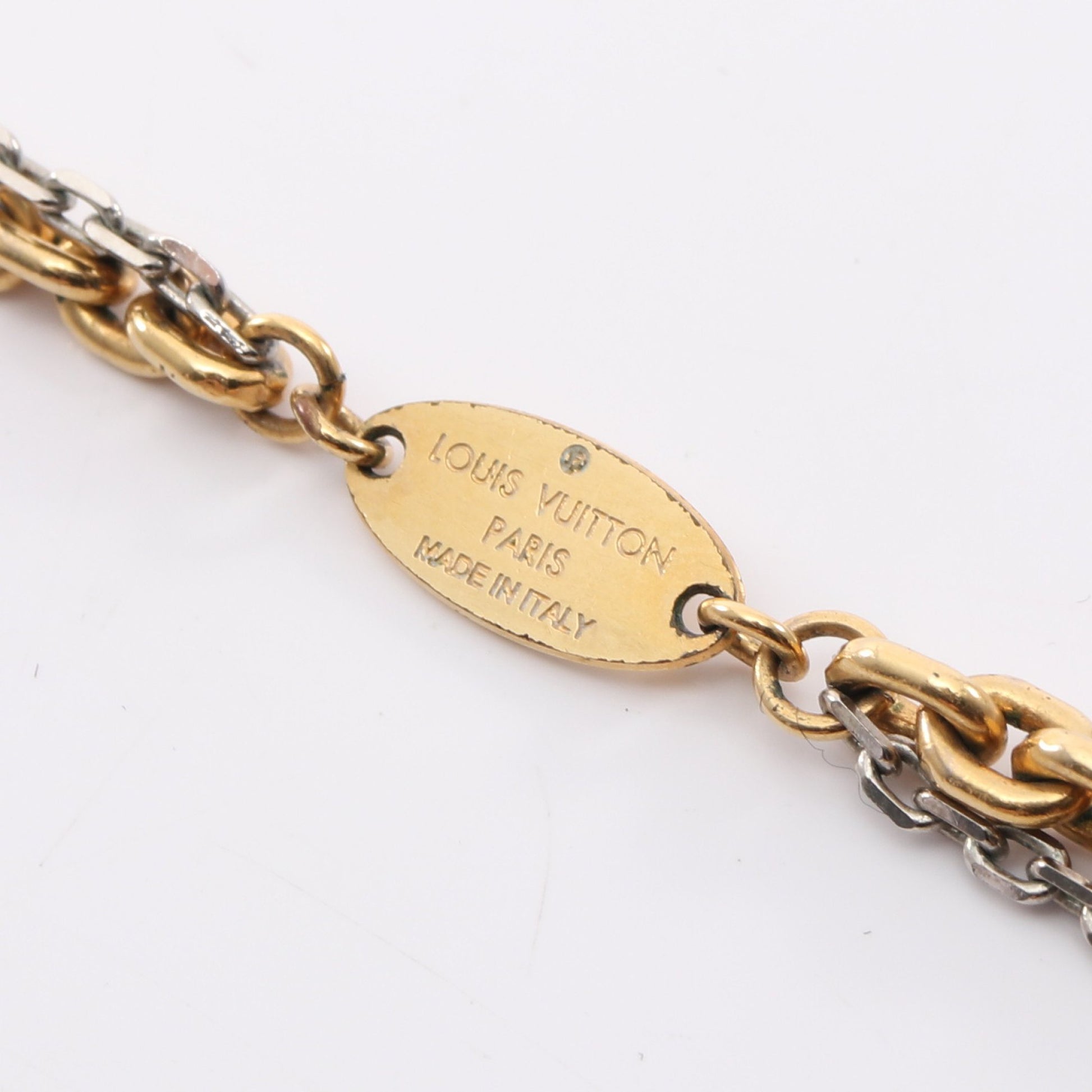 コリエ ルイーズ ネックレス GP ゴールド シルバー ルイヴィトン アクセサリー LOUIS VUITTON