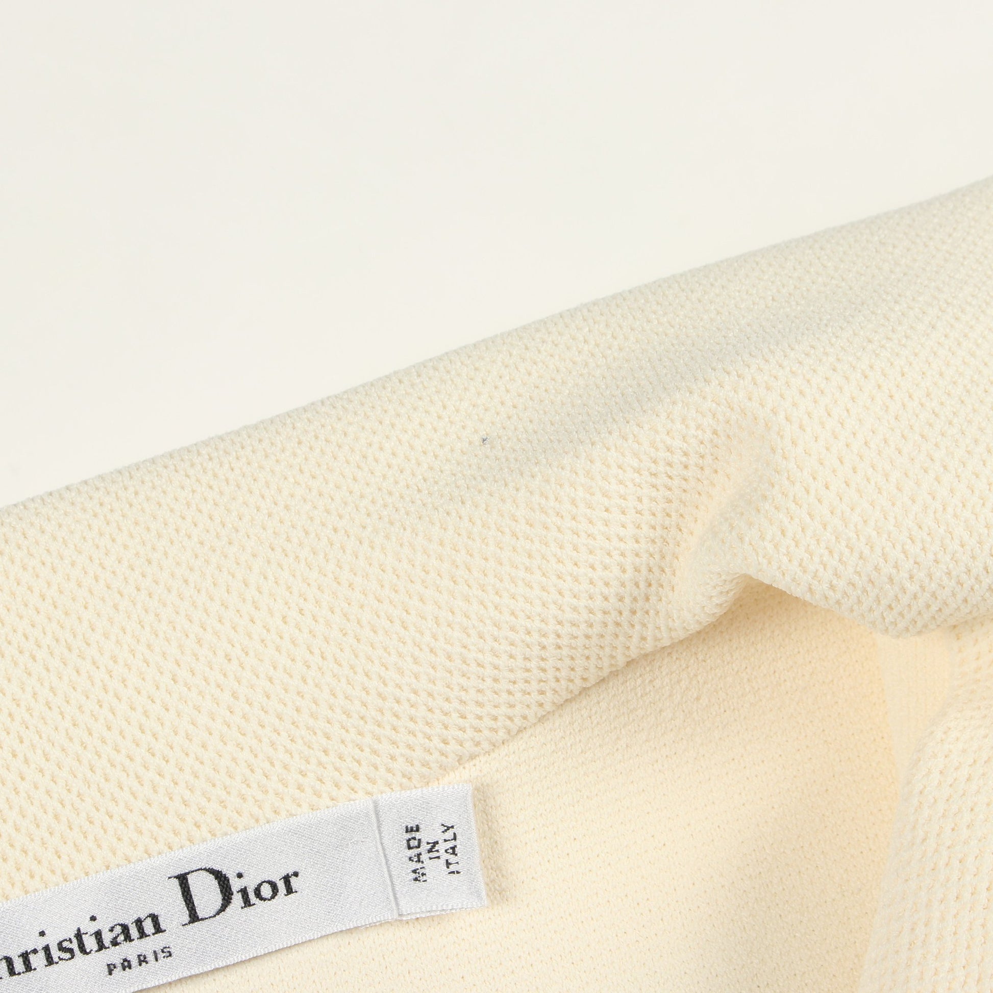セーラーカラー ショートスリーブ ジャケット レーヨン オフホワイト ブラック クリスチャンディオール アウター Christian Dior
