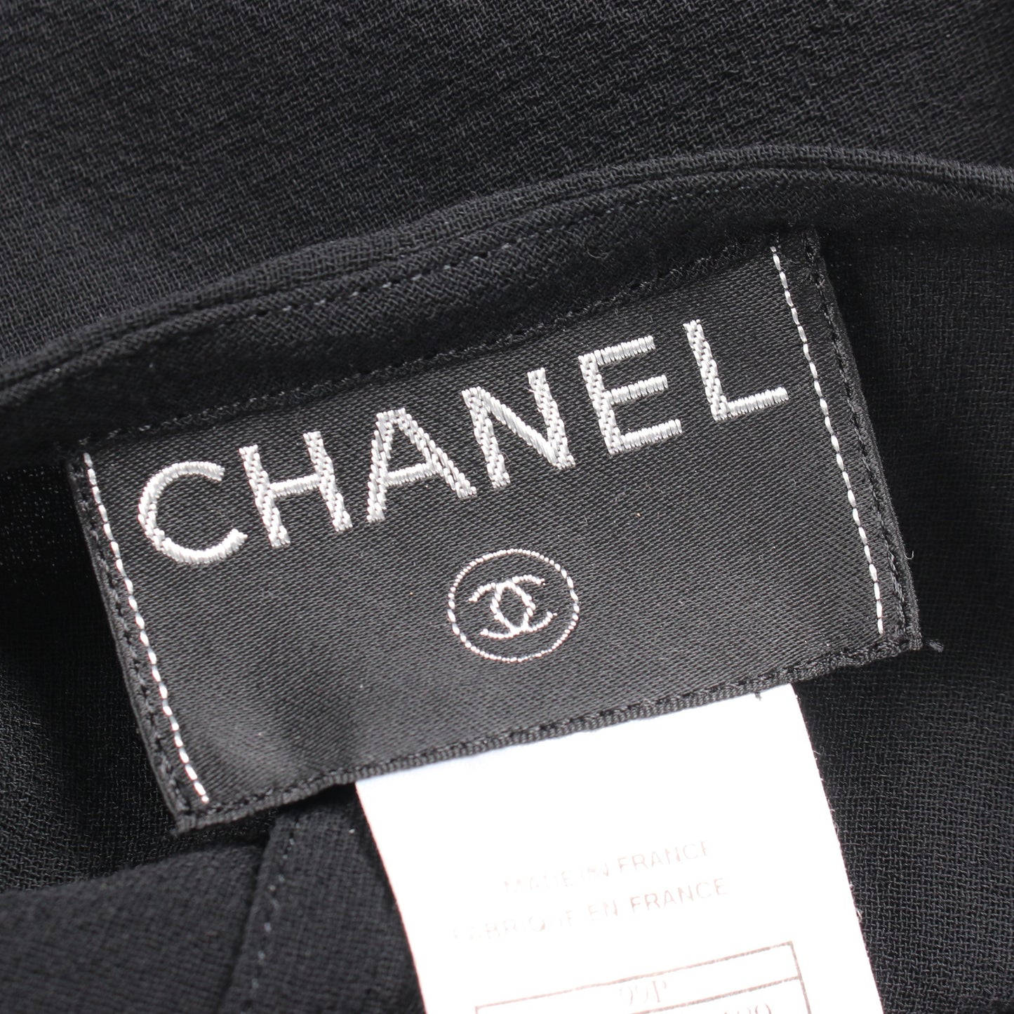 ココマークボタン ノーカラージャケット スカート セットアップ ウール ブラック シャネル スーツ CHANEL
