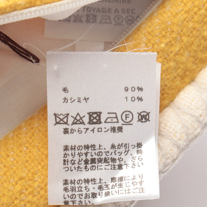 アヴァロン エポペ クッション インテリア メリノウール カシミヤ オフホワイト イエロー ライトグレー エルメス 財布・小物 HERMES