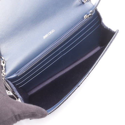 MILLA ミラ チェーンウォレット レース ネイビー ジミーチュウ バッグ JIMMY CHOO
