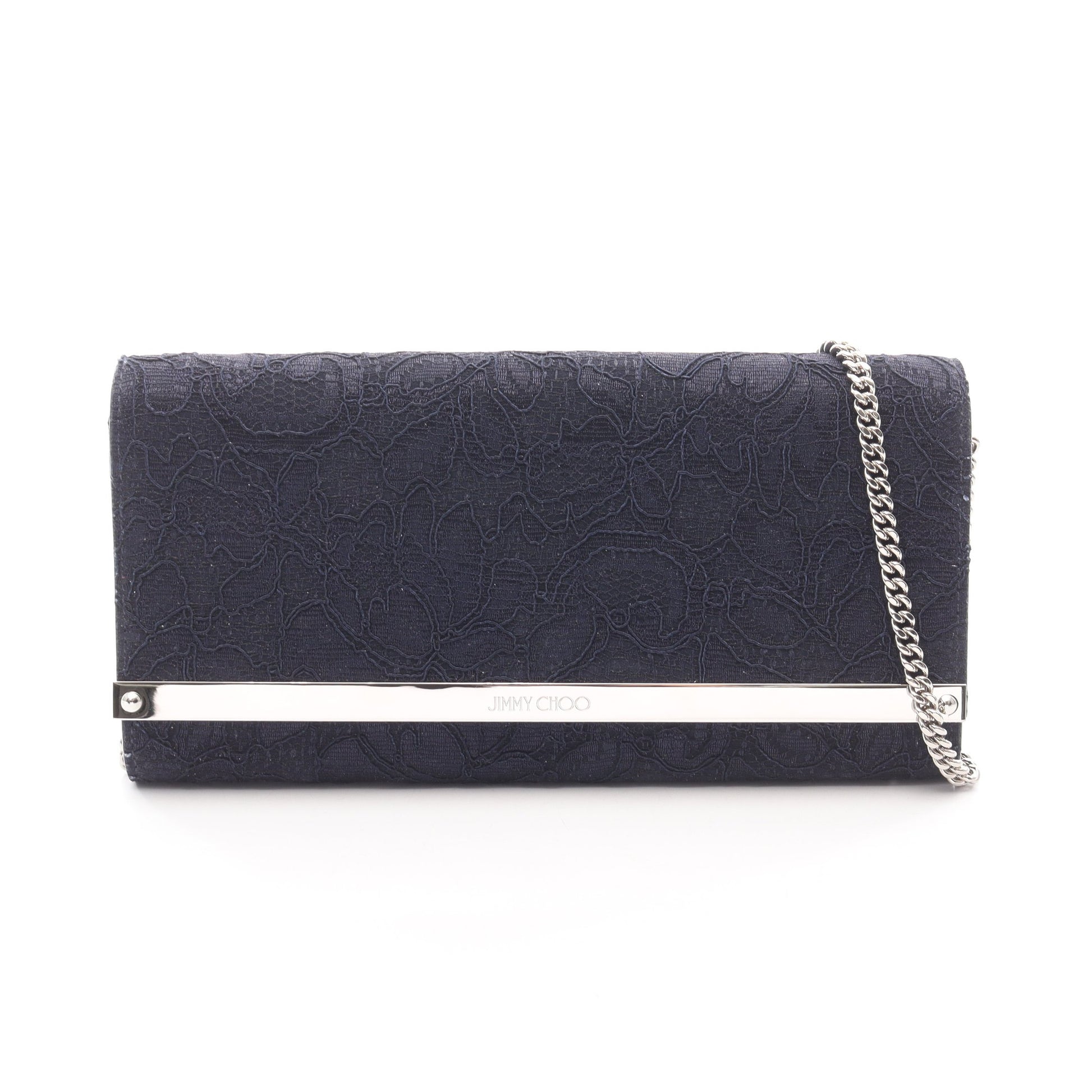 MILLA ミラ チェーンウォレット レース ネイビー ジミーチュウ バッグ JIMMY CHOO