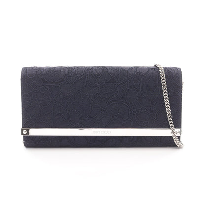 MILLA ミラ チェーンウォレット レース ネイビー ジミーチュウ バッグ JIMMY CHOO