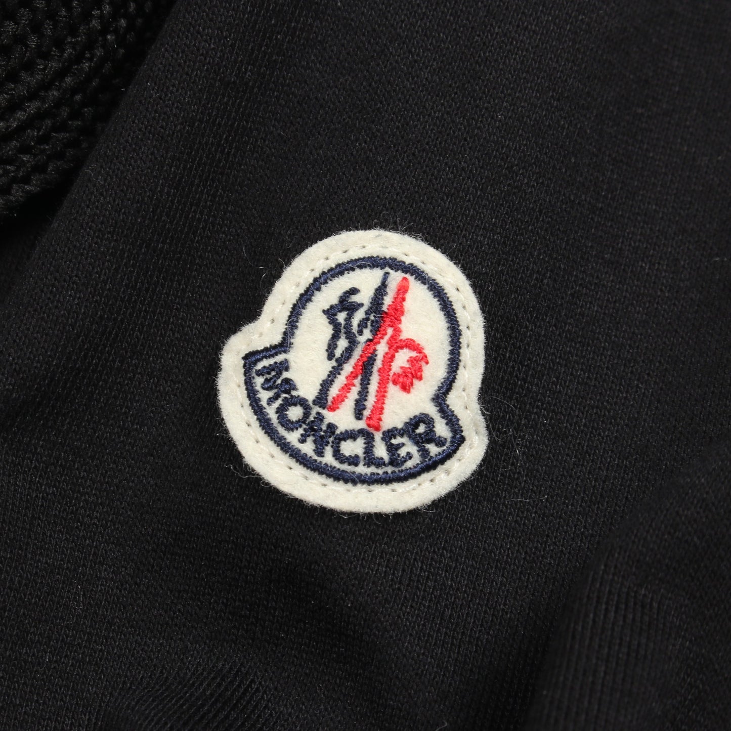 ジップアップパーカー コットン ブラック モンクレール トップス MONCLER