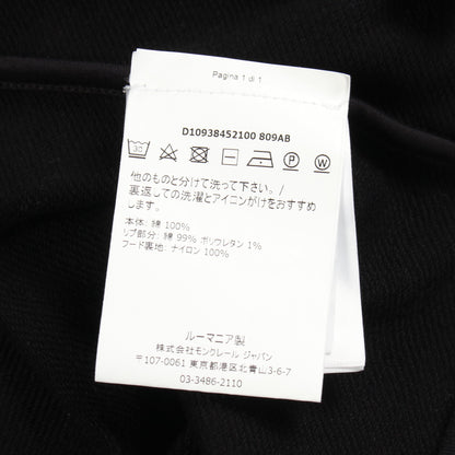 ジップアップパーカー コットン ブラック モンクレール トップス MONCLER