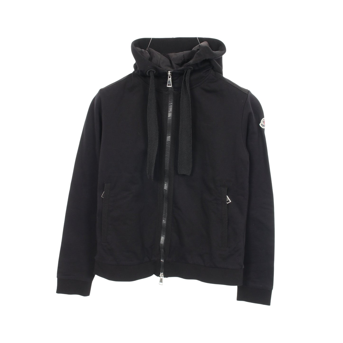 ジップアップパーカー コットン ブラック モンクレール トップス MONCLER