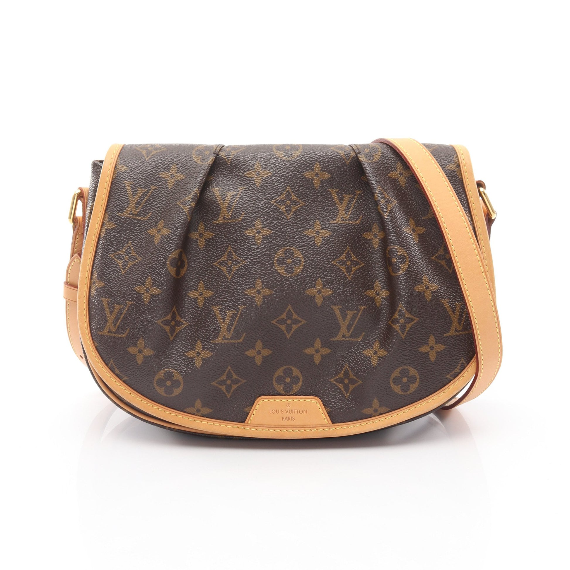 メニルモンタンPM モノグラム ショルダーバッグ PVC レザー ブラウン ルイヴィトン バッグ LOUIS VUITTON
