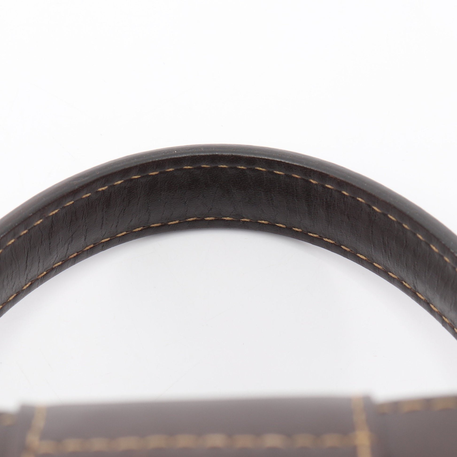 ズッカ バニティバッグ ハンドバッグ キャンバス レザー ブラウン ダークブラウン 2WAY フェンディ バッグ FENDI