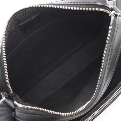 トリオ メッセンジャー ダミエグラフィット アニマルプリント ショルダーバッグ PVC レザー ブラック ルイヴィトン バッグ LOUIS VUITTON