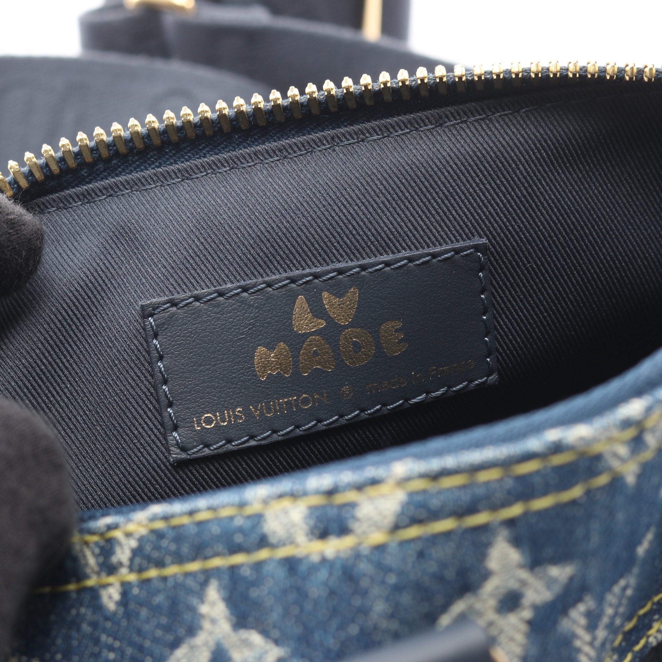 LOUIS VUITTON × NIGO キーポル XS モノグラムデニム ハンドバッグ