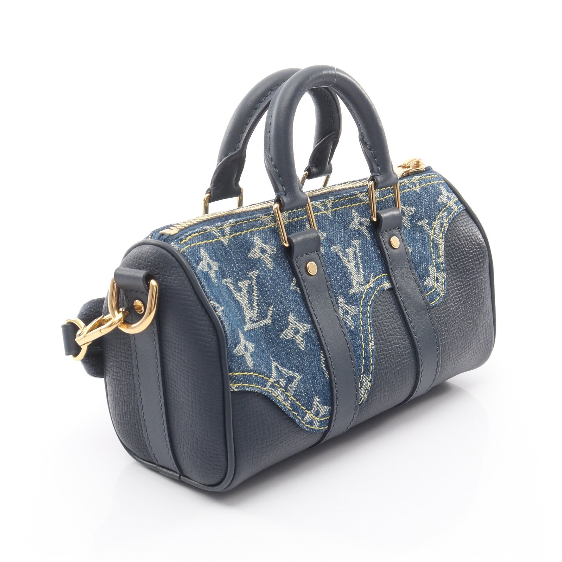LOUIS VUITTON × NIGO キーポル XS モノグラムデニム ハンドバッグ