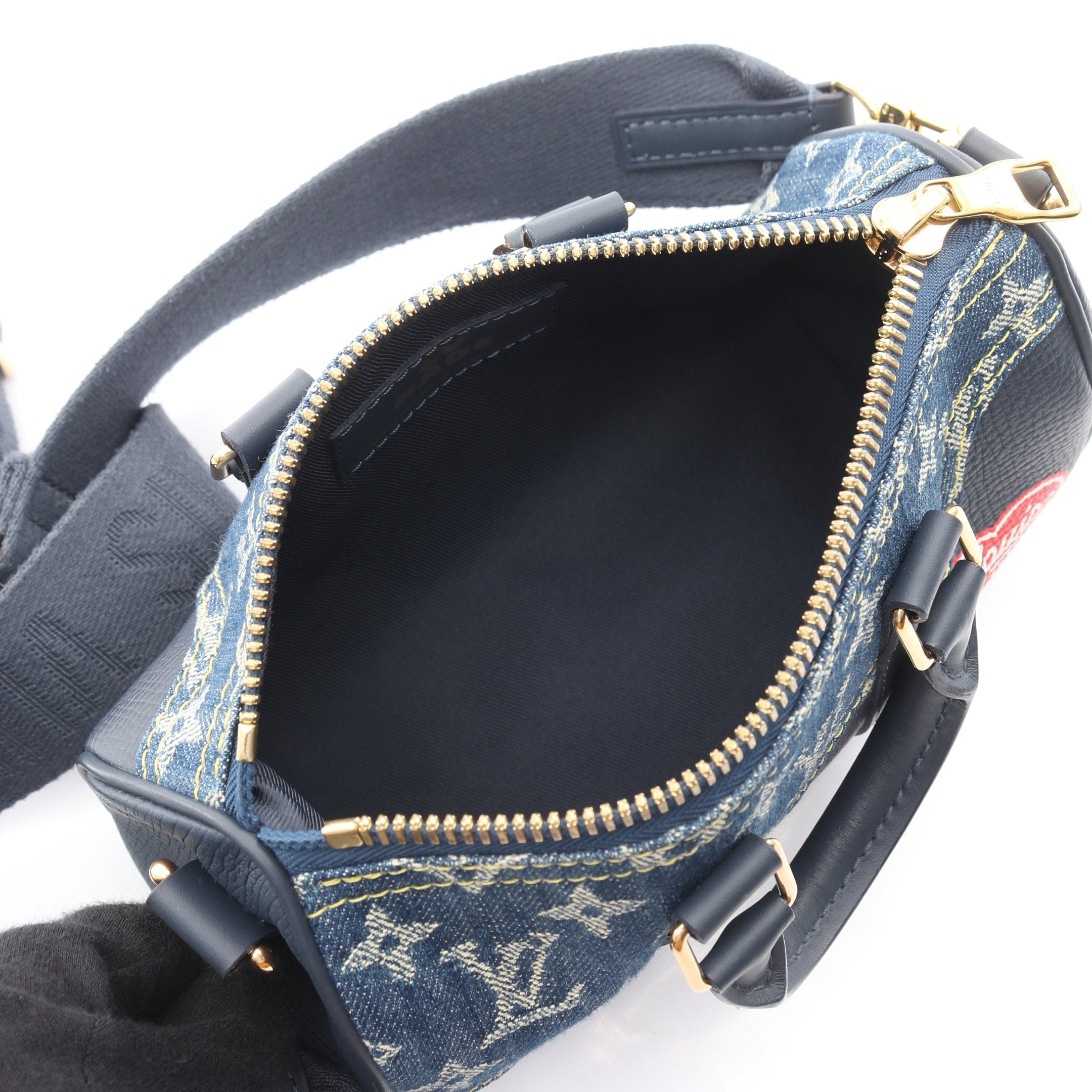 LOUIS VUITTON × NIGO キーポル XS モノグラムデニム ハンドバッグ