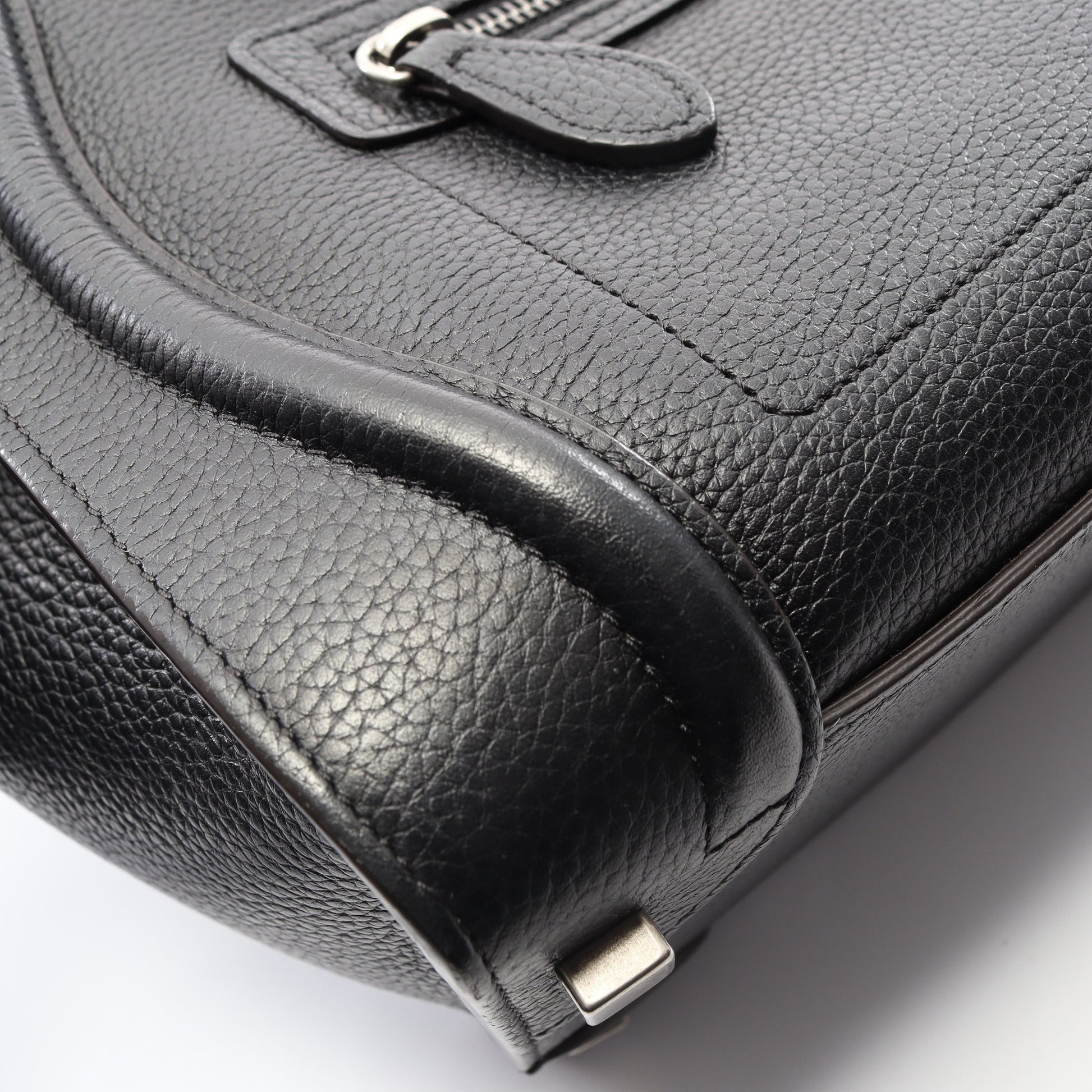 ラゲージ マイクロショッパー ハンドバッグ トートバッグ レザー ブラック セリーヌ バッグ CELINE