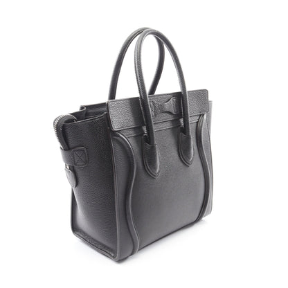 ラゲージ マイクロショッパー ハンドバッグ トートバッグ レザー ブラック セリーヌ バッグ CELINE