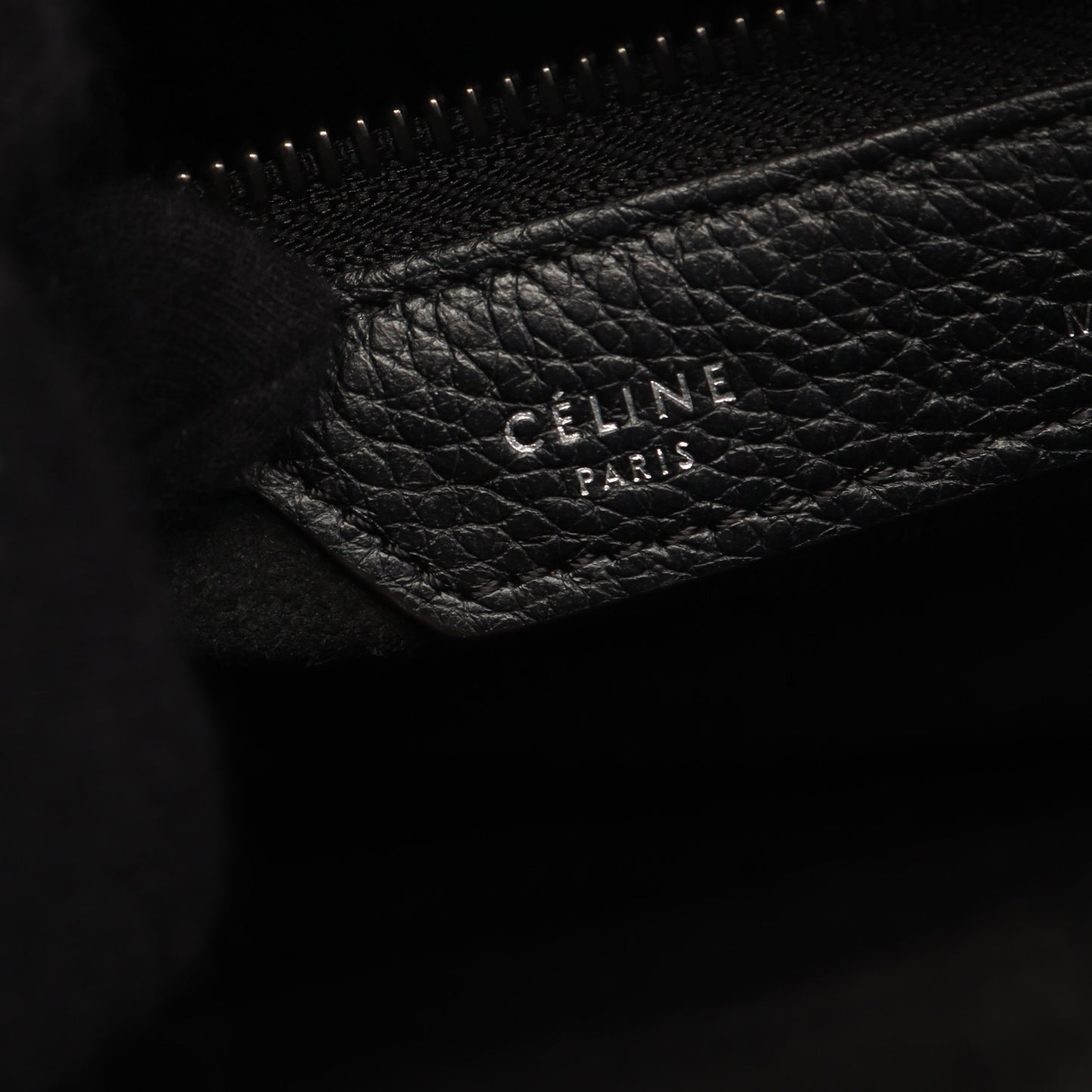 ラゲージ マイクロショッパー ハンドバッグ トートバッグ レザー ブラック セリーヌ バッグ CELINE