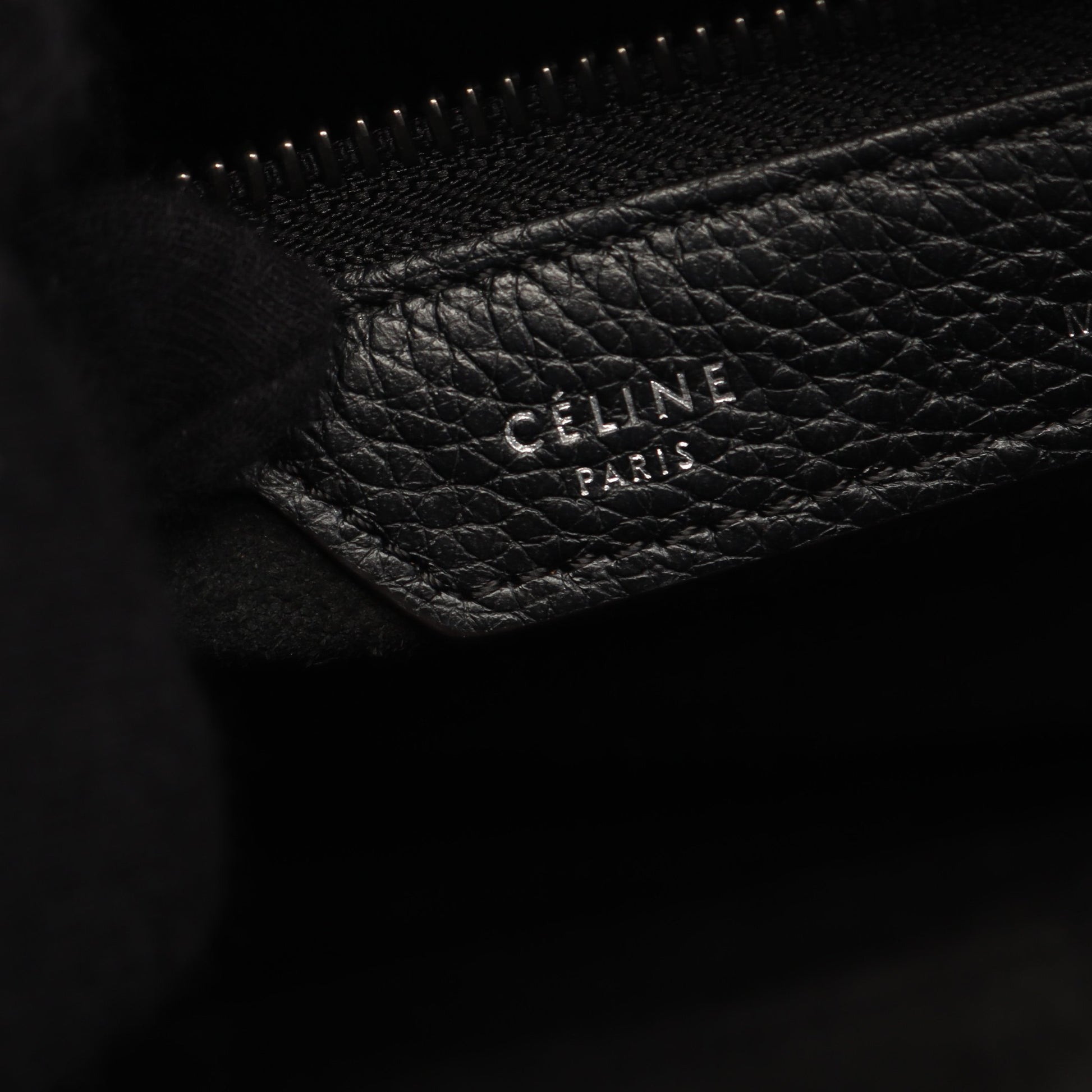 ラゲージ マイクロショッパー ハンドバッグ トートバッグ レザー ブラック セリーヌ バッグ CELINE