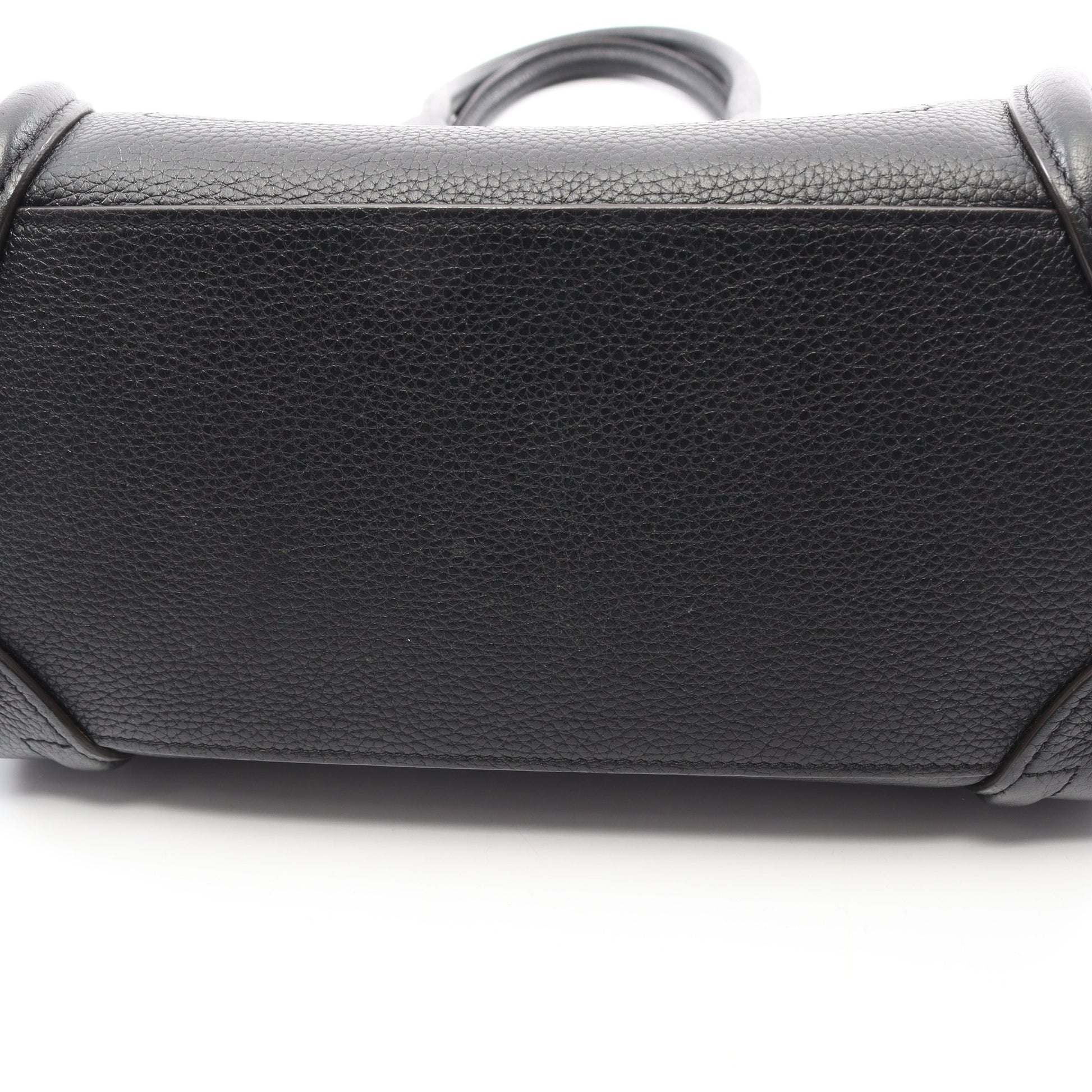 ラゲージ マイクロショッパー ハンドバッグ トートバッグ レザー ブラック セリーヌ バッグ CELINE