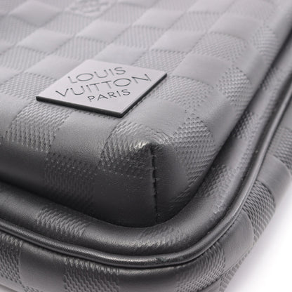 アヴェニュー スリングバッグ ダミエアンフィニ ボディバッグ レザー ブラック ルイヴィトン バッグ LOUIS VUITTON