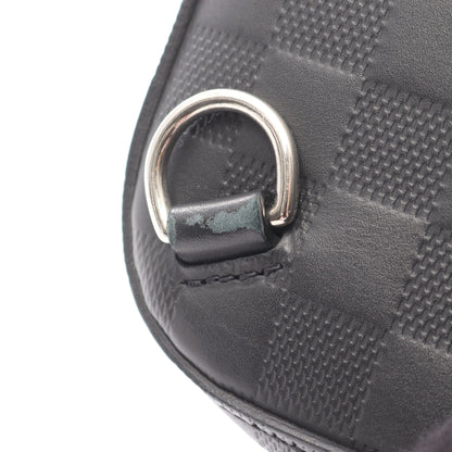 アヴェニュー スリングバッグ ダミエアンフィニ ボディバッグ レザー ブラック ルイヴィトン バッグ LOUIS VUITTON