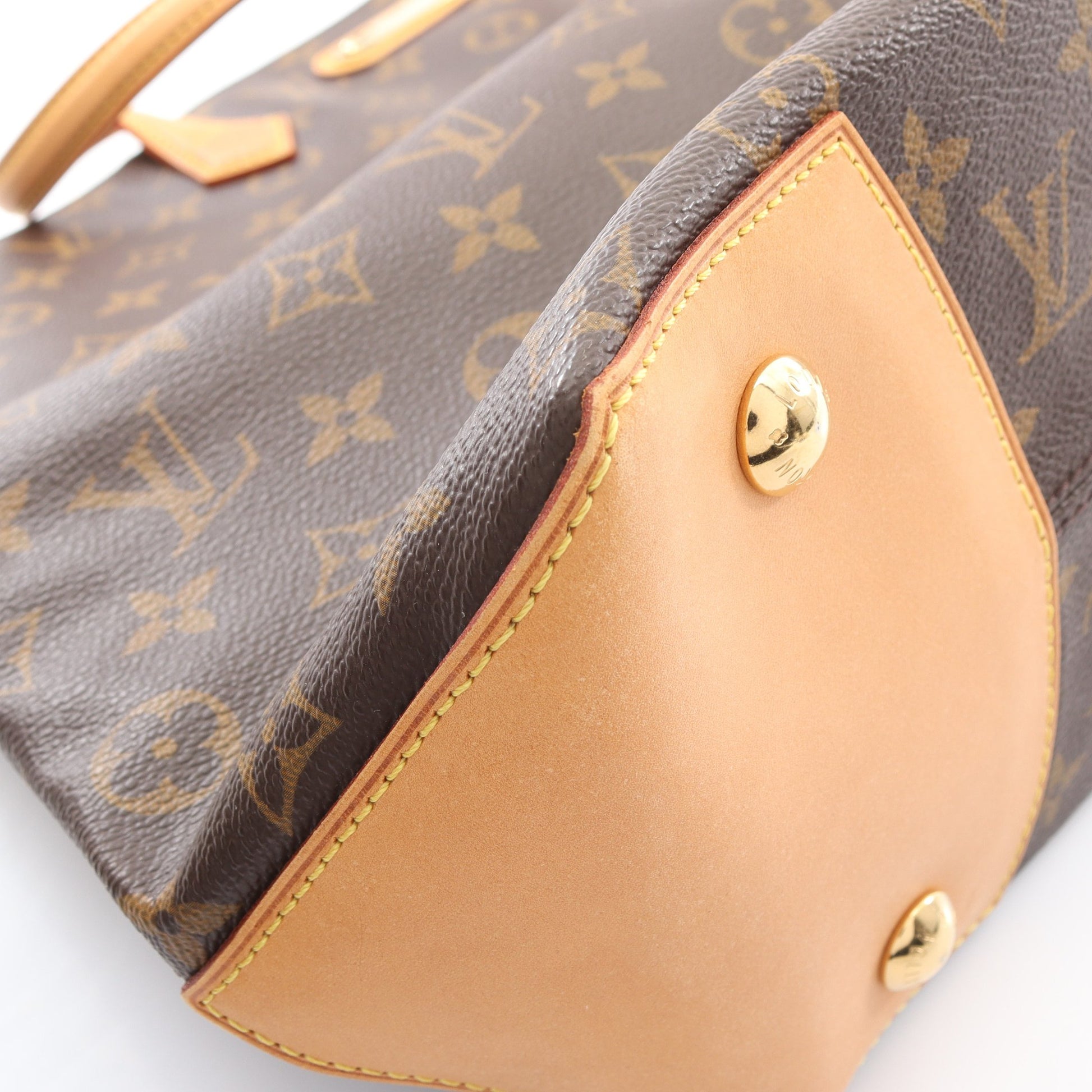 ウィルシャーGM モノグラム ショルダーバッグ トートバッグ PVC レザー ブラウン ルイヴィトン バッグ LOUIS VUITTON
