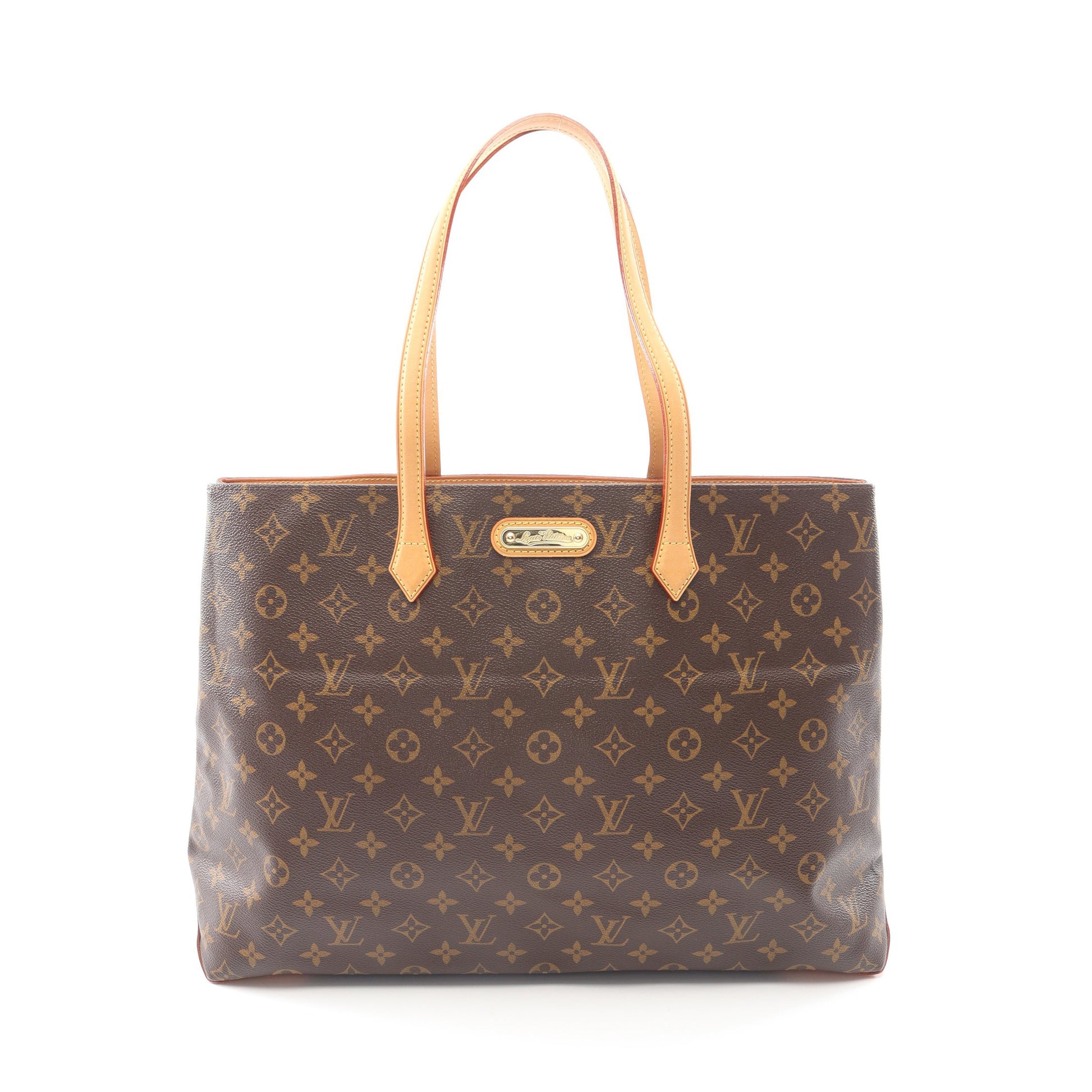 ウィルシャーGM モノグラム ショルダーバッグ トートバッグ PVC レザー ブラウン ルイヴィトン バッグ LOUIS VUITTON