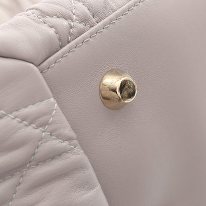 カナージュ ハンドバッグ レザー パープルグレー 2WAY クリスチャンディオール バッグ Christian Dior