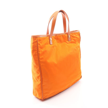 ハンドバッグ トートバッグ ナイロン サフィアーノレザー オレンジ 2WAY プラダ バッグ PRADA