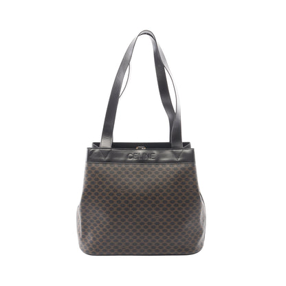 マカダム ショルダーバッグ トートバッグ PVC レザー ブラック ブラウン セリーヌ バッグ CELINE