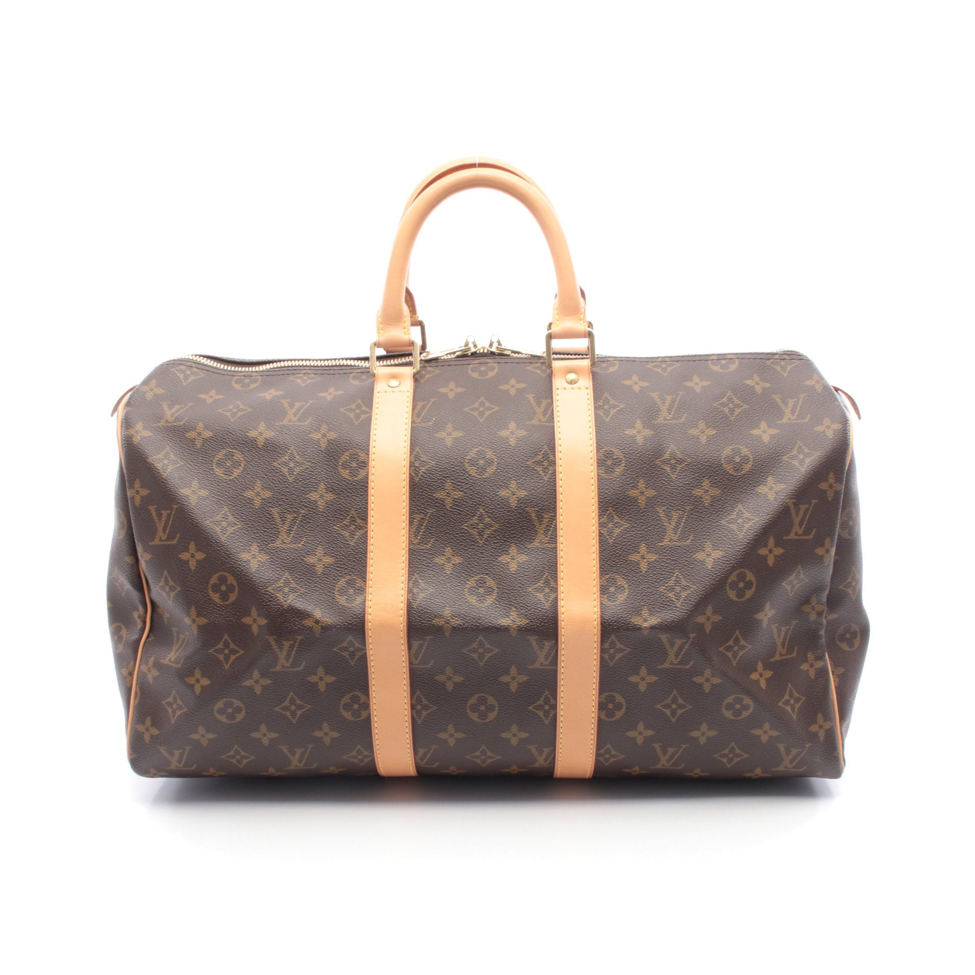 キーポル45 モノグラム ボストンバッグ PVC レザー ブラウン ルイヴィトン バッグ LOUIS VUITTON
