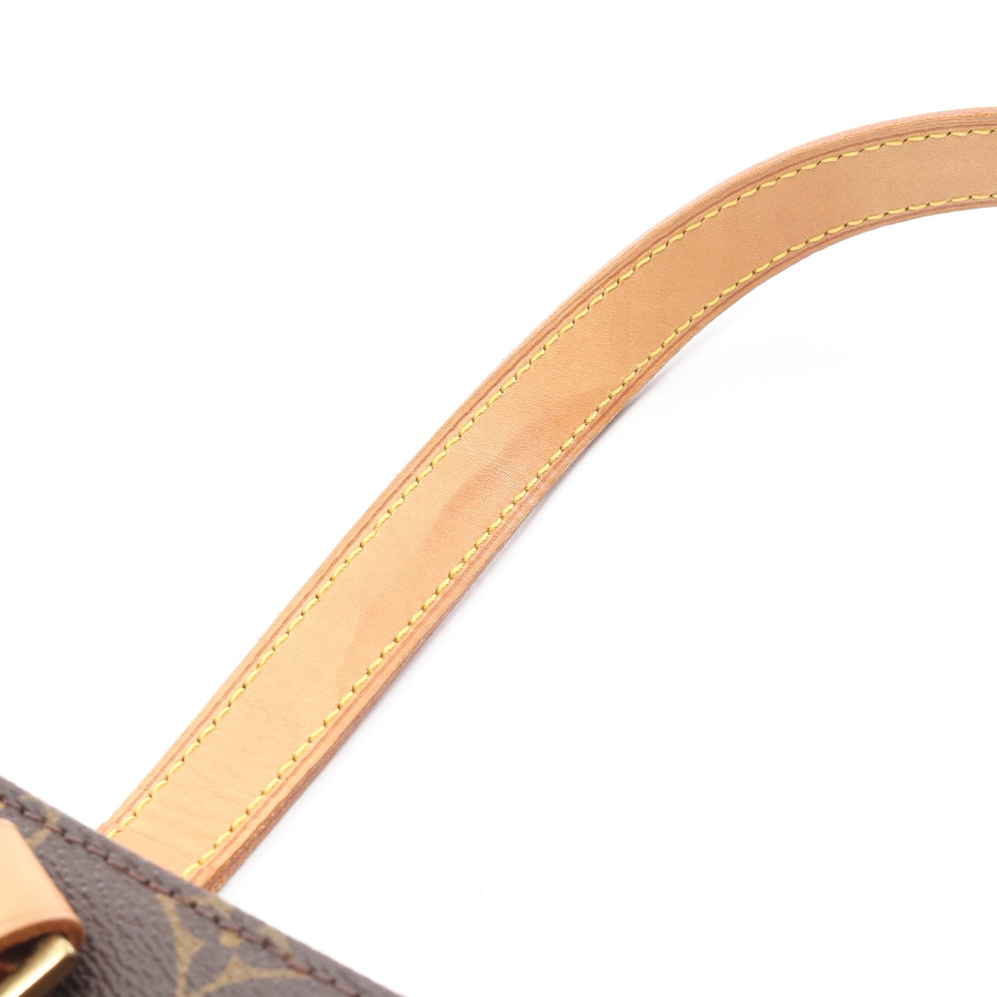 カバピアノ モノグラム ショルダーバッグ PVC レザー ブラウン ルイヴィトン バッグ LOUIS VUITTON