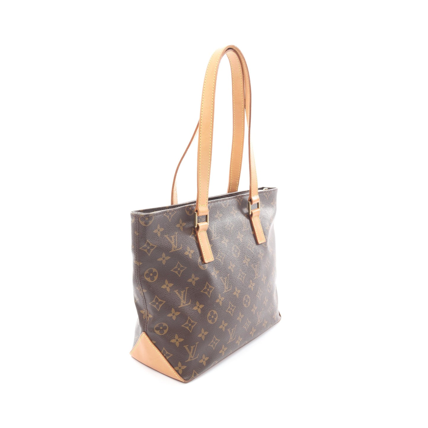 カバピアノ モノグラム ショルダーバッグ PVC レザー ブラウン ルイヴィトン バッグ LOUIS VUITTON