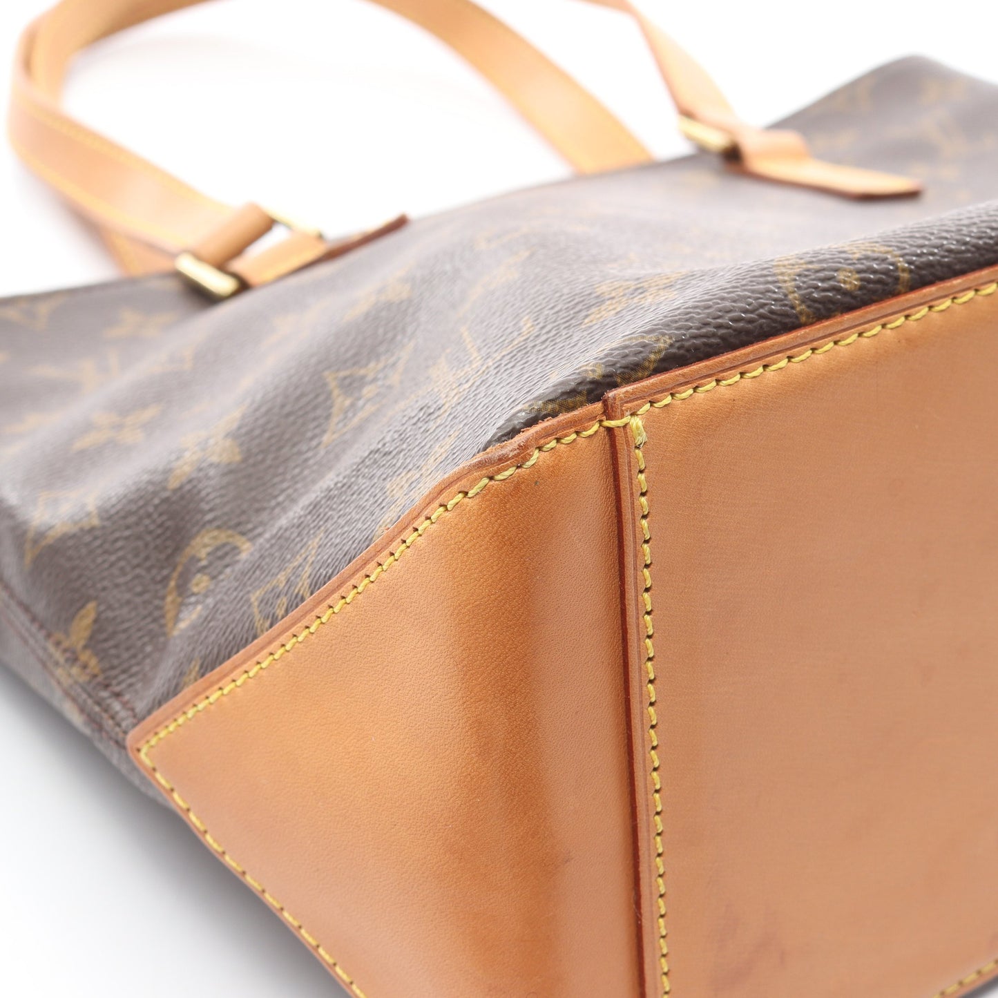 カバピアノ モノグラム ショルダーバッグ PVC レザー ブラウン ルイヴィトン バッグ LOUIS VUITTON