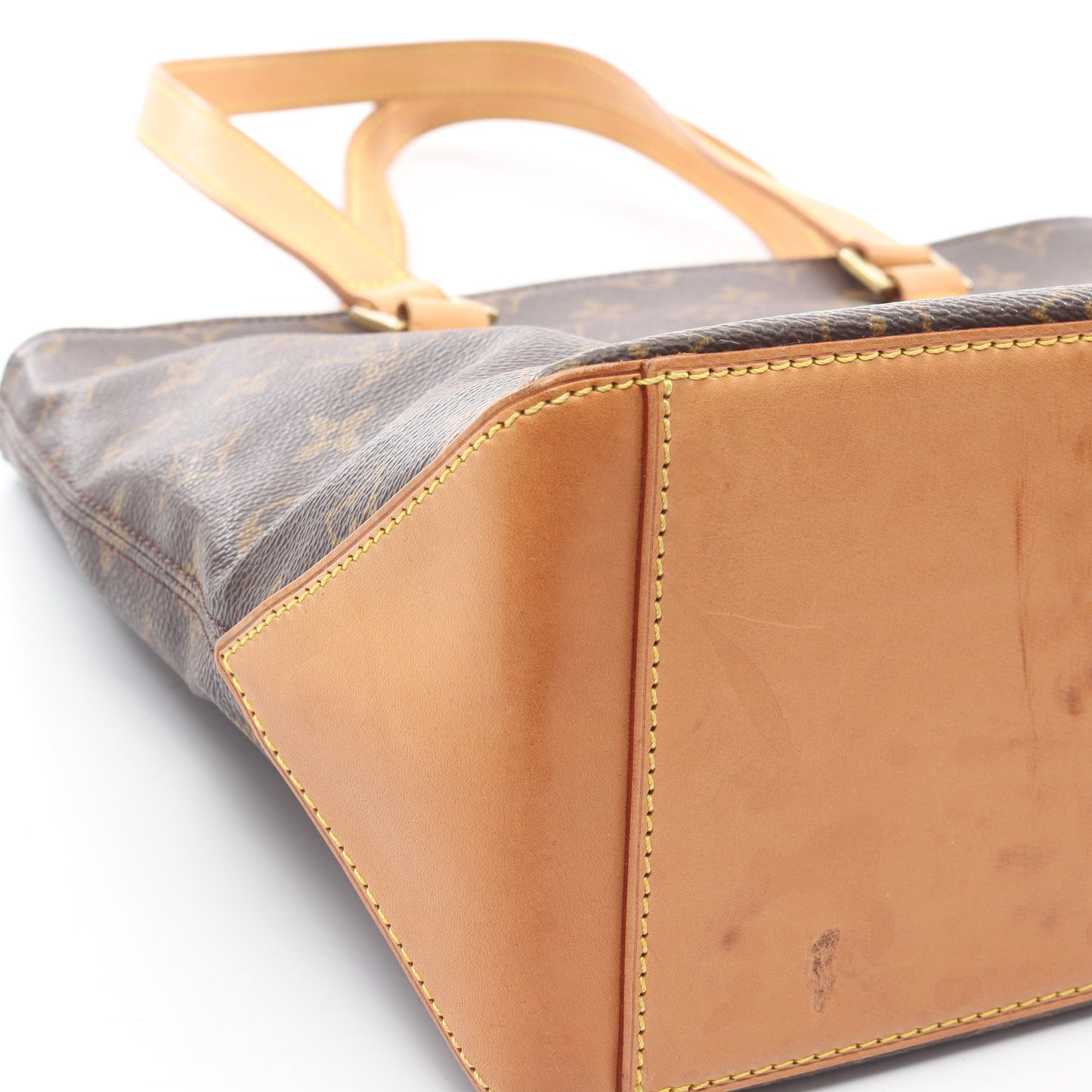 カバピアノ モノグラム ショルダーバッグ PVC レザー ブラウン ルイヴィトン バッグ LOUIS VUITTON