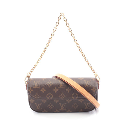 ウォレット オン チェーン アイビー チェーンハンドバッグ PVC ブラウン 2WAY ルイヴィトン バッグ LOUIS VUITTON