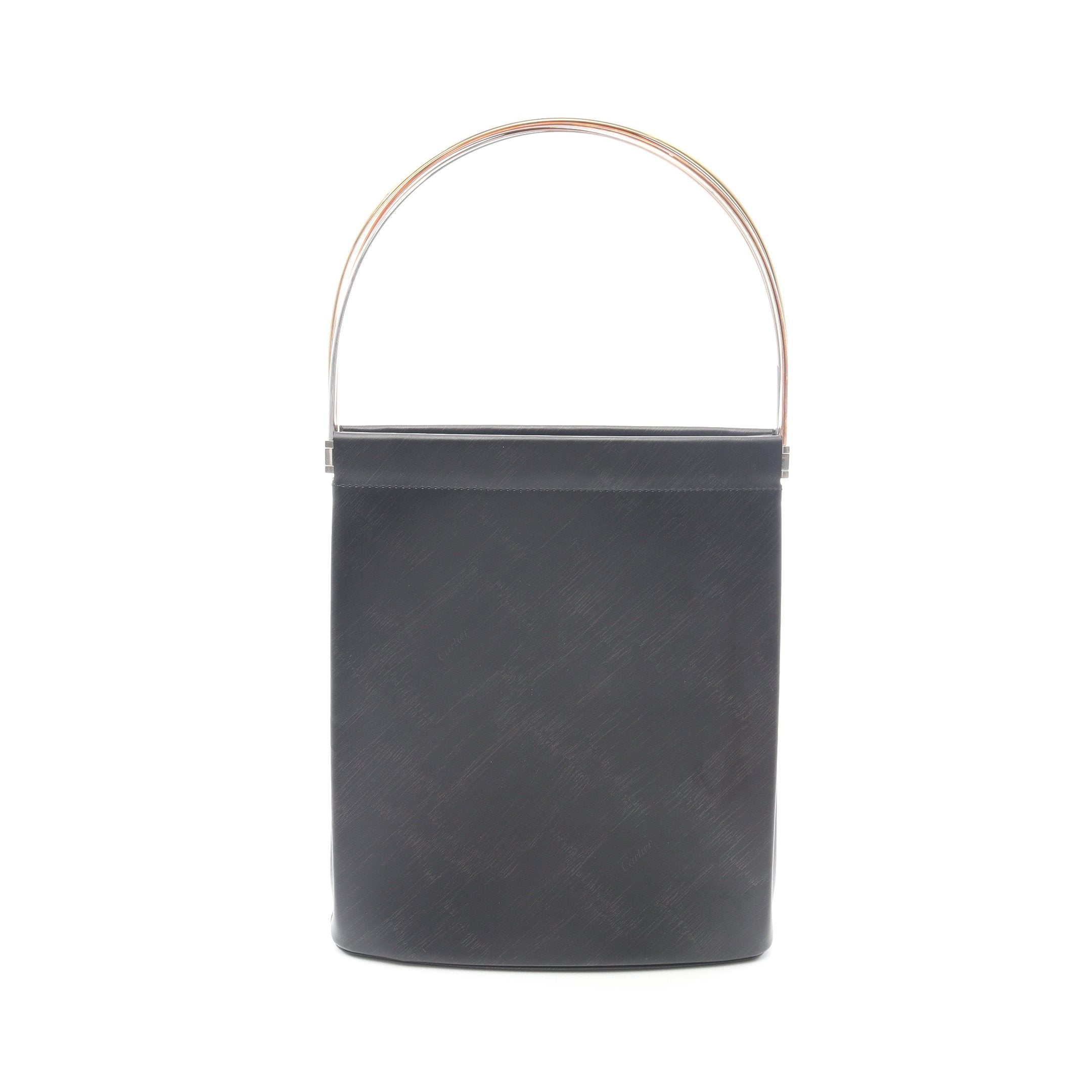 トリニティ ハンドバッグ レザー ブラック カルティエ – RECLO