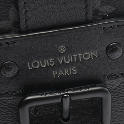 ソミュール メッセンジャー モノグラムエクリプス ショルダーバッグ PVC レザー ブラック ルイヴィトン バッグ LOUIS VUITTON