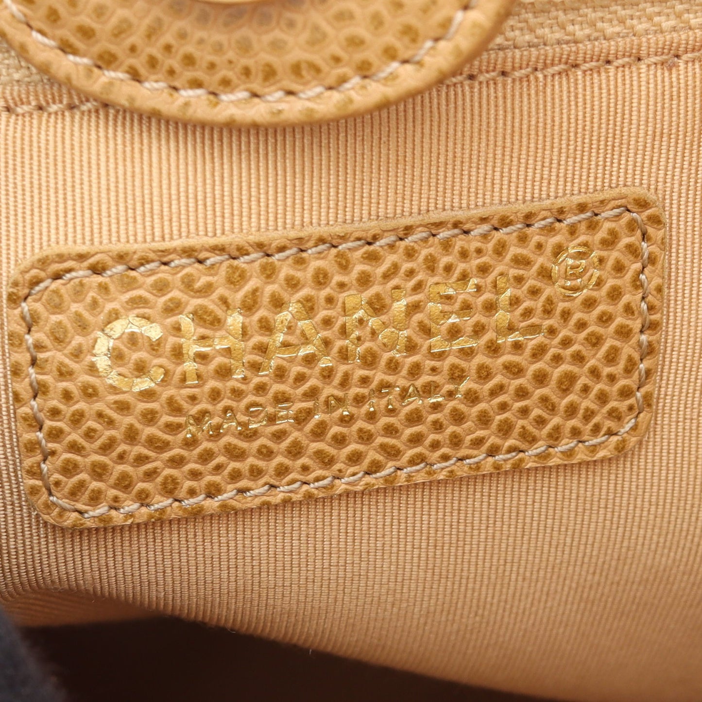 マトラッセ PST チェーンショルダーバッグ チェーントートバッグ キャビアスキン ベージュ ゴールド金具 シャネル バッグ CHANEL