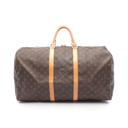 キーポル55 モノグラム ボストンバッグ PVC レザー ブラウン ルイヴィトン バッグ LOUIS VUITTON
